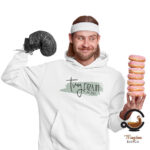 Muška hoodie majica s tvojim originalnim dizajnom! Bijela hoodie majica