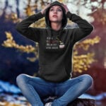 Crna Hoodie Majica s natpisom Jedem nutellu sa žlicom