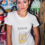 Ženska Majica s natpisom: Slatka kao med