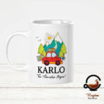 Personalizirana Šalica The Adventure Begin s imenom po želji