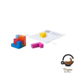 Drvena šarena puzzle kocka s personaliziranom vrećicom