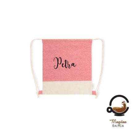 Cool pamučni personalizirani ruksak crvena boja