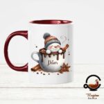 Personalizirana šalica snjegović