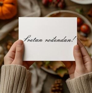 Personalizirana rođendanska čestitka s porukom i ukrasima