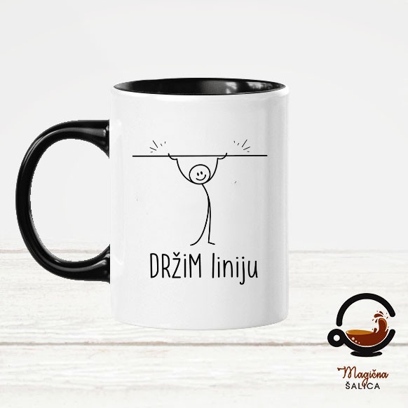 drzim-liniju-Ljubičasta Personalizirana šalica držim liniju
