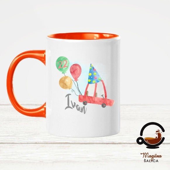 rodendanska-salica-auto-Bijela Rođendanska-šalica-auto