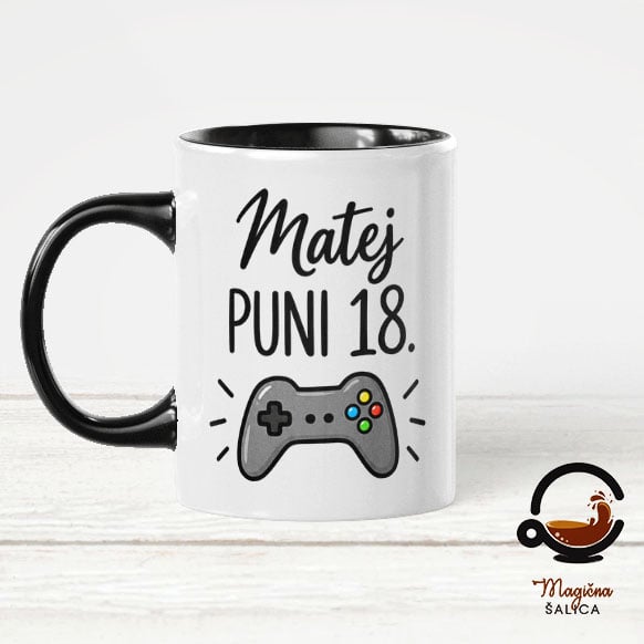 puni-18-crna Personalizirana Šalica Puni 18 - Slika 1