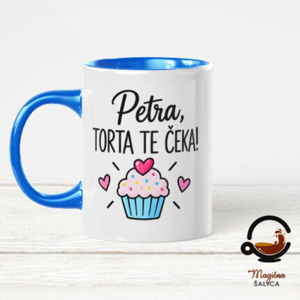Personalizirana šalica „Torta te čeka“ – zabavan poklon za rođendan